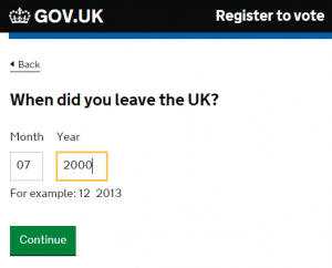 When did you leave the UK?